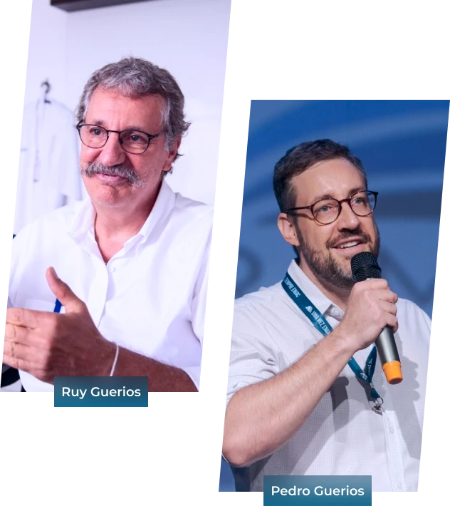 imagem fundadores Ruy Guerios e Pedro Guerios